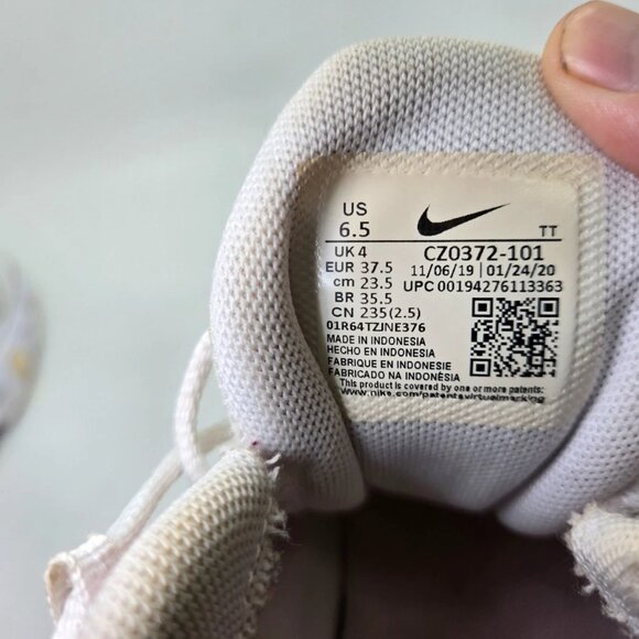 Nike Air Max 270 React Shoes Women’s 6.5 White Pink Athletic Running Sneakers - Picture 8 of 8